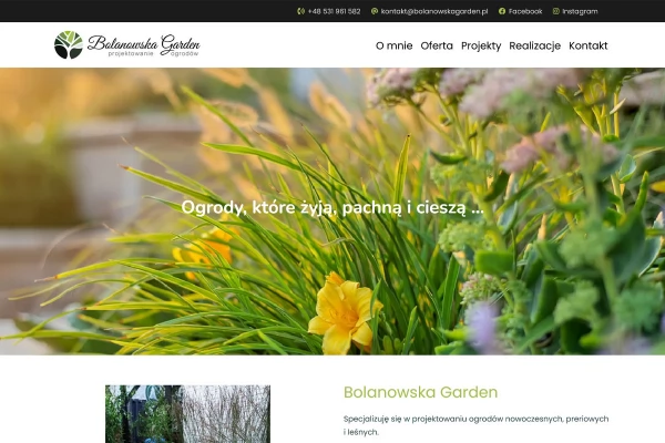 Bolanowska Garden - Projektowanie ogrodów
