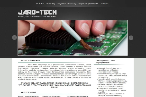 Jaro-Tech - Jaro-Tech - Rozwiązania dla produkcji elektronicznej